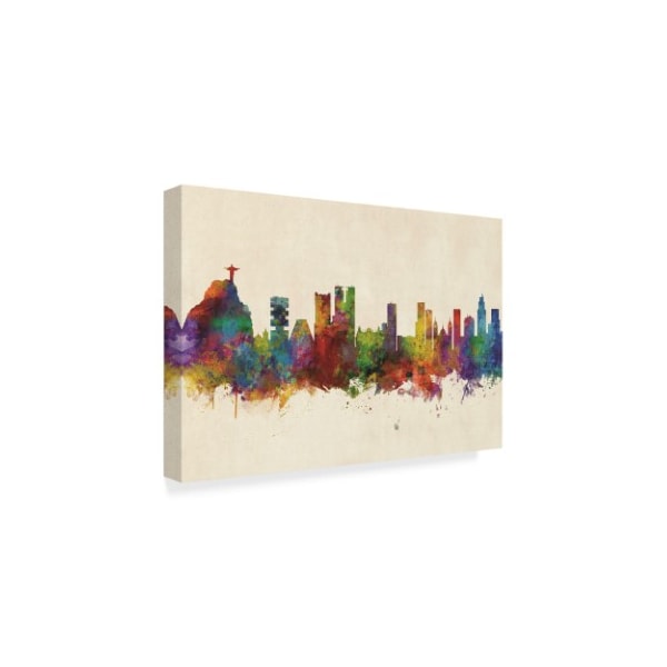 Michael Tompsett 'Rio De Janeiro Skyline Brazil' Canvas Art,30x47